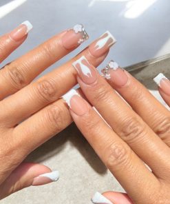 white flame duck nails