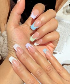 Colorful 3D French Tip