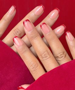 Red Short French tip